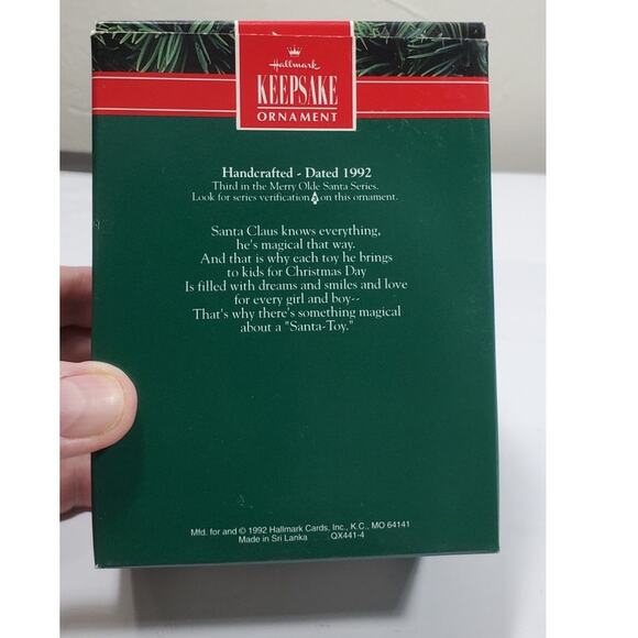 Vintage Hallmark Keepsake Ornament 1992 Collectors Series Merry Olde Santa (3) - Picture 8 of 8